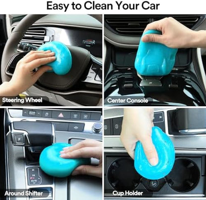 PULIDIKI Car Cleaning Gel for Car Detailing Kits Car Putty Blue Pink 2Pack - Image 3