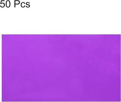 MECCANIXITY 50 Sheets Heat Reactive Foil, 20x29cm Purple Foil Transfer Sheets Toner Reactive Foil Transfer Foil Sheets Hot Foil Stamping Paper for Crafts DIY Cardmaking Album Decoration
