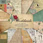 Scrapbook Paper Pad 6x6 Antique Maps Designs, Single-Sided Decoupage Sheets, Colorful Cardstock for Scrapbooking, DIY Background, Cardmaking, Junk Journal Crafts – 24 Pcs