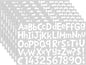 TaoBary 544 Pcs 2 Inch 16 Sheets Large Letter Stickers, Upper and Lower Case, Adhesive Vinyl Alphabet Sticker for Bulletin Board, Poster, Bottle, DIY, Notebook(White,2 Inch)
