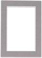 Poster Palooza 8.5x11 Mat Bevel Cut for 7x9 Photos - Acid Free Charcoal Grey Precut Matboard - For Pictures, Photos, Framing - 4-ply Thickness