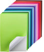 Gocreate 36 Sheets Colored Printable Smart Sticker Paper, Colorful Sticky Cardstock Thick Self Adhesive Backing A4 Smooth Sticker Paper for Craft Inkjet Printer (18 Colors, 250 gsm)