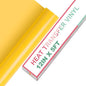 HTVRONT Yellow 12" x 5ft HTV Vinyl Rolls - Easy Cut & Weed Heat Transfer Vinyl for Shirts, Iron on Vinyl for All Cutter Machines