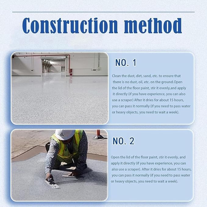 Louis Forest Epoxy Floor Paint, High-Gloss Marble Effect Epoxy Floor Coating (Colorful,1pcs)