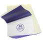 50 Sheets Tattoo Transfer Paper A4 Size Professional Thermal Stencil Paper for Artists, Dual Use with Copier or Hand Drawing, Cut-to-Fit Design