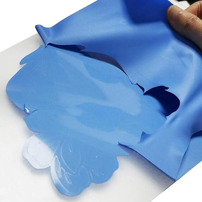 guangyintong Heat Transfer Vinyl Sky Blue HTV Rolls, 12" x 12ft Sky Blue Iron on Vinyl for T-Shirts, Matte Surface Sky Blue HTV Vinyl for All Cutter Machine Easy to Cut & Weed for HTV DIY Design