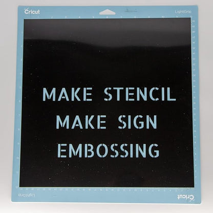 Opaque Black Plastic Sheets, 7.5mil (.0075") 12” X 12” Craft PET Film, PET Stencil Material, Glossy and Flexible Plastic Sheet for Crafts, Cricut, Silhouette Cameo, Sign Makers (10 Pack)