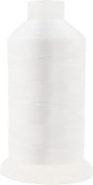 Mandala Crafts White Heavy Duty Thread -1500 Yds Tex 90 Thread for Sewing Drapery Jeans Leather Hair - Bonded Polyester Thread Outdoor Marine Upholstery Threads