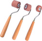 BANLTRE Rubber Brayer Roller for Printmaking, Ideal for Anti Skid Tape Construction Tools, Print,Craft Stamping Brayers for Wallpapers and Scrapbooks (0.4"+0.8"+1.18")