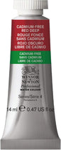 Winsor & Newton Professional Water Colour Paint, 0.47-oz Tube, Cadmium-Free Red Deep