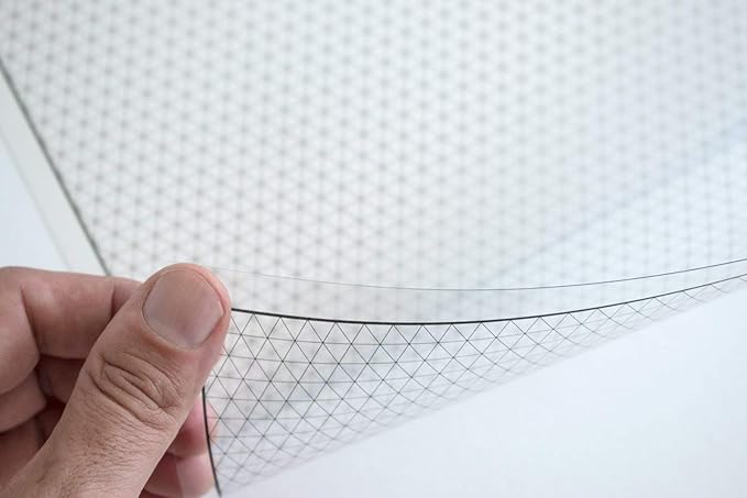 Koala Tools | Geometric Grid Transparency Sheets (Variety Pack of 4) - 8.5" x 11" | Overhead Projector and Light Box Transparencies - Tracing Film for Sketching & Drawing