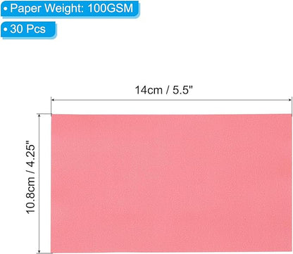 PATIKIL 30 Sheets Vellum Paper 4.25x5.5, Vellum Paper Printable Translucent Paper 100GSM Colored for Invitations Laser InkJet Printing Card Making Crafting Wedding Tracing, Red