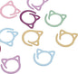 PATIKIL Cat Crochet Stitch Markers, 12 Pack Stitch Marker for Knitting Crocheting Supplies Cute Metal Spiral Knit Clip Ring Counters for Crochet Yarn DIY Crafts, Multicolor