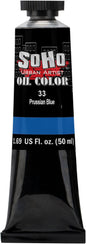 Soho Urban Artist Oil Paint - Prussian Blue, 50 ml Tube - Best Valued Oil Colors for Painting, Excellent Pigment Load