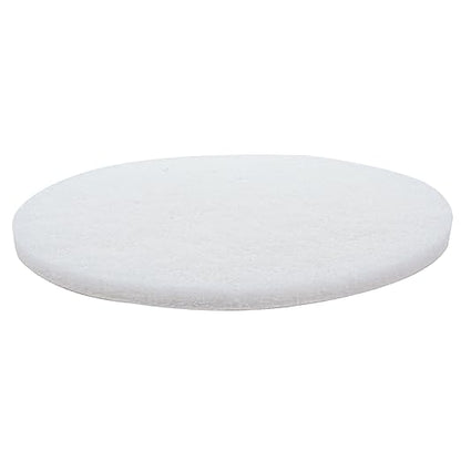 White Buffing Pad with Hook and Loop Back for Wood and Epoxy | Apply Hard Wax Oils and Stain