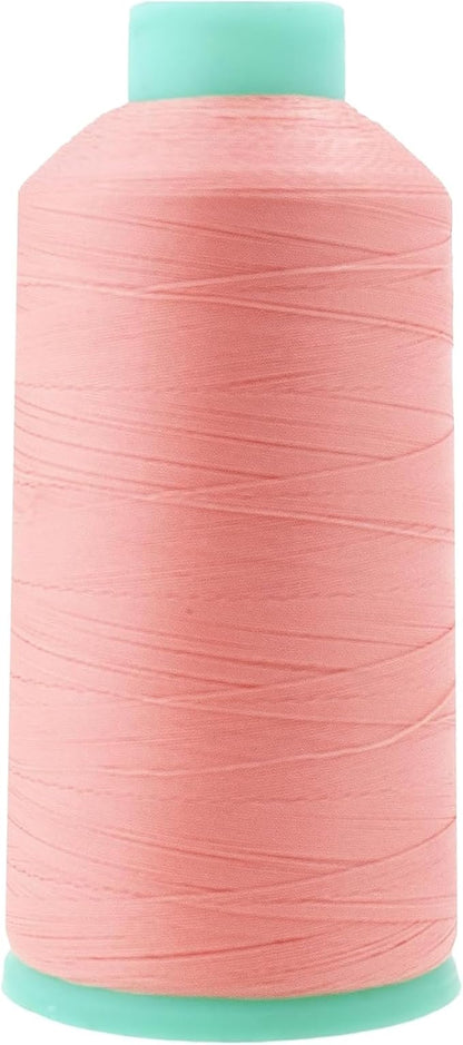 Mandala Crafts Bonded Nylon Thread Blush Heavy Duty Sewing Threads - 1100 YDs Size 92 280D T90 Tex 90 Thread for Leather Jeans Weaving Outdoor Marine Upholstery Threads
