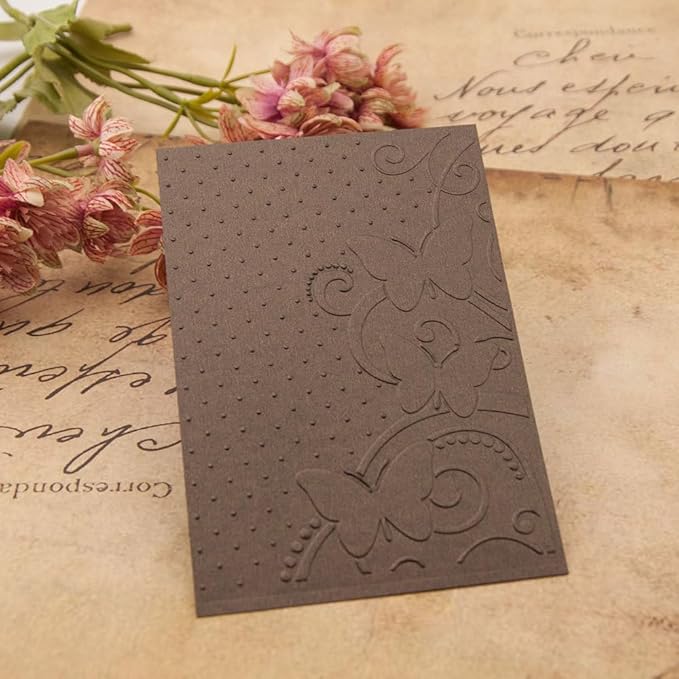 6Pcs Flower Leaf Embossing Folders DIY Craft Paper Card Embossing Template Stencil Paper Card Decorating Mold Plastic Embossing Machine Template for Card Making Scrapbooking Photo Album Decoration