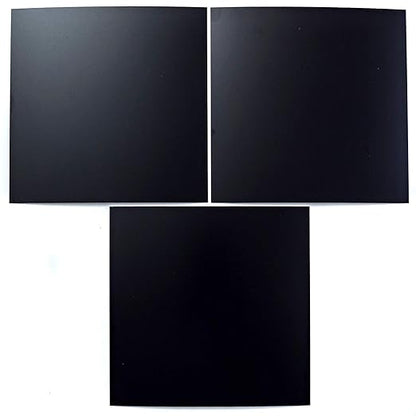 EAGLE 1: 12" x 12" 26 Gauge Sheet Metal Squares (3 Pack Per Order, Multiple Colors) Great for Arts, Crafts, DIY Home or Work Projects (6" X 6", Black)