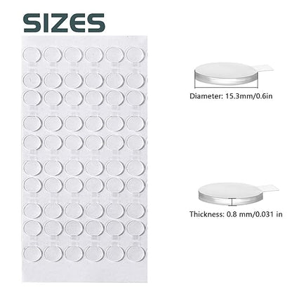 Adhesive Stick dots Two-Sided Sided Mounting Putty Stick Tack for Wall Hanging Crafts Balloons Festival Party Decorations,Clean Removable(0.6"*0.6"-80)