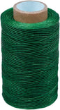 284 Yards Waxed Thread, 210D Heavy Duty Upholstery Wax Thread for Leather Sewing,0.8mm Flat Waxed Linen Cord for Bookbinding/Shoe Repairing/Leather Projects