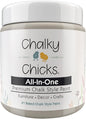 Chalky Chicks All-in-One Chalk Paint for Furniture or Cabinet - 8 Fl Oz - Matte Finish Wolf Gray (Gray/Beige) for Metal, Wood Furniture Paint - No Sanding All-in-One for Home Decor & Crafts, USA Made
