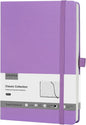 Lined Journal Notebooks for Work, Travel, College, A5 Size 100 GSM Thick Paper, Classic Ruled Journaling Notebook, Hardcover Notepad for Writing 160 Pages, 5.5 x 8.3 inch, Purple
