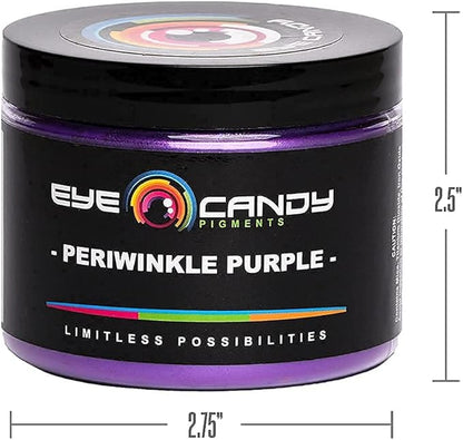Eye Candy Pigments Premium Purple Mica Powder - Periwinkle Purple (50gr) - for Epoxy, Resin, Soap, Paint, Woodworking, Acrylic Pouring, Bath Bombs, Fishing Lures - DIY Arts and Crafts Additive