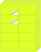 STARLIBOO Shipping Labels Stickers, 2"×4" Printable Fluorescent Mailing Labels for Laser/Inkjet Printing- Matte, Permanent Adhesive Stickers (20 Sheets, Fluorescent Yellow)