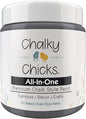 Chalky Chicks All-in-One Chalk Paint for Furniture or Cabinet - 8Fl Oz - Matte Finish Nailed It (Blueish Gray) for Metal, Wood Furniture Paint - No Sanding All-in-One for Home Decor & Crafts, USA Made