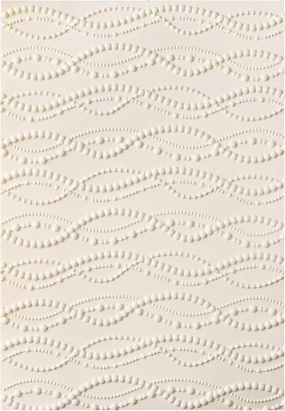 BAOFALI 3D Embossing Folder for Card Making,Abstract Art Geometric Wave Shaped Line Plastic Texture Fades Embossing Folder Template for Scrapbooking Cardstock Album DIY Decoration Paper Crafting