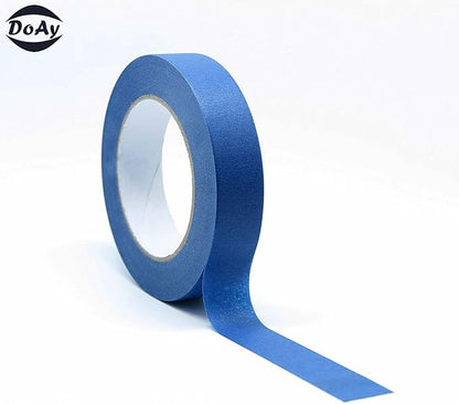 Blue Painters Tape 1/4" 1/2" 3/4" x 60 Yard - Multi Size Pack - Multi Surface Use - 3 Rolls