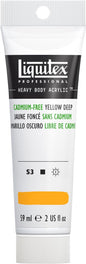 Liquitex Professional Heavy Body Acrylic Paint, 2-oz (59ml) Tube, Cadmium Free Yellow Deep