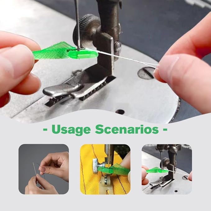 Automatic Sewing Needle Threader, Fish Type Sewing Machine Needle Threader, Simple Hand Sewing Needle Sewing Tool Set for Sewing Supplies (20 pcs)