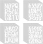 Outus 576 Pieces 8 Sheets Letters Stickers Self Adhesive Vinyl Letter Alphabet Number Stickers Mailbox Numbers Sticker, Decals for Classroom Decor, Sign, Door(White,4 Inch)