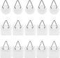 simarro 15PCS Adhesive Picture Hanger, Picture Hanging Hooks Without Nails Foamboard Pictures Hanging Hooks Plate Hangers for The Wall for Plate Frame Wall Art Decor Bathroom Closet(Round Square)
