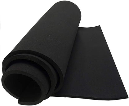 Dualplex Neoprene Sponge Foam Rubber Sheet Roll, 15 X 60 Inch X 1/8" Thick, Perfect Cosplay Padding, DIY Project Sheet - Easy Cut Non-Adhesive Multi-Function Soundproof Rubber Foam