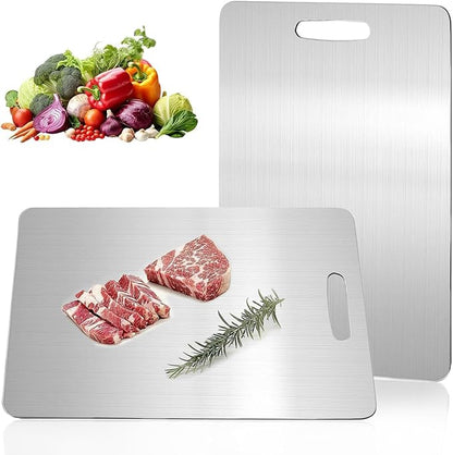 Titanium Cutting Boards for Kitchen,Katuchef Titanium Cutting Board,Non toxic Doubld-Side Available Chopping Boards, Easy to Clean and Store(1PC-M:13.38 * 9.05)