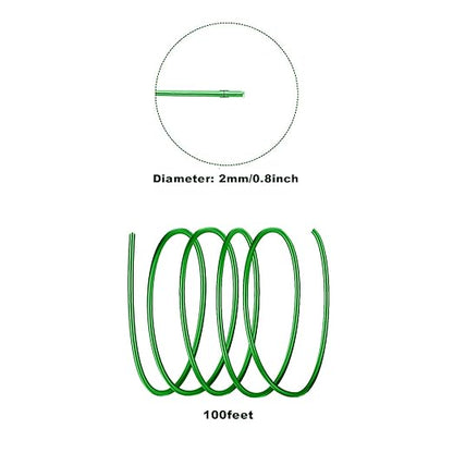 2MM Aluminum Wire - 100ft, 12 Gauge Anodized for Jewelry, Sculpting & Crafting