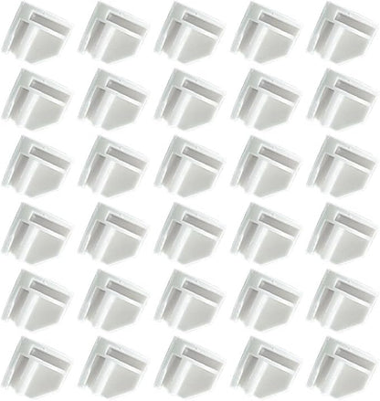 ARTIBETTER 50pcs Storage Buckle Wire Cube Storage Organizer Cube Wire Shelf Connector Closet Shelves Connectors Hooks Cubbie Modular Shoe White Plastic