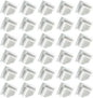 ARTIBETTER 50pcs Storage Buckle Wire Cube Storage Organizer Cube Wire Shelf Connector Closet Shelves Connectors Hooks Cubbie Modular Shoe White Plastic