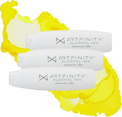 Alcohol Inks 3 Pack - Vibrant, Professional, Dye-Based Alcohol Inks for Artfinity Alcohol Markers, Artists, Drawing, & More! - Mixing Yellow Y1-2