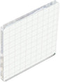 PATIKIL 4" x 4" Acrylic Stamp Block, Clear Stamping Block with Grid Lines Decorative Mounting Blocks Square for Scrapbooking DIY Crafts Card Making