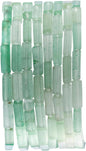 Natural Green Aventurine Rectangle Tube Beads 4x13mm 38cm/str Loose Semi Gemstone Stone Beads for Making Bracelets Necklace Earrings
