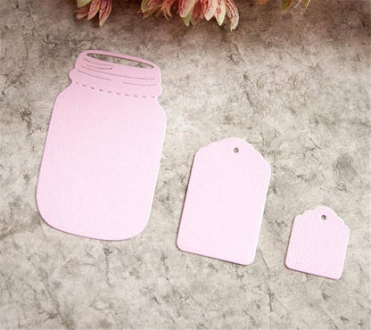 Metal Cutting Dies DIY Embossing Stencil Template Scrapbooking Card Making Mold Photo Album Arts Crafts Tools (Wishing bottle-8x5cm)