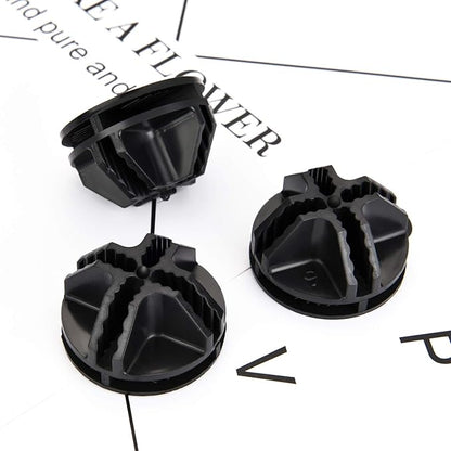 32 Pieces Cube Connectors Plastic Storage Wire Cube Organizer ABS Connectors for Modular Closet Storage Organizer and Wire Shelf (Black)
