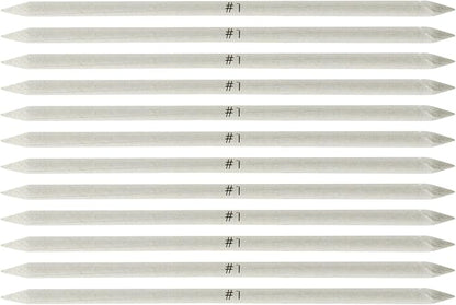 Creative Mark Blending Stumps - Solid Double-Ended Blending Stumps for Blending Charcoal, Pencils, Pastels, and More! - [Size # 1-12 Count]