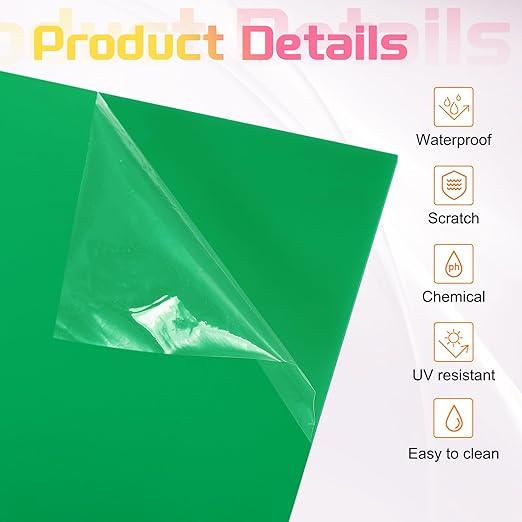 uxcell 3Pcs Acrylic Sheets 12x6 Inch Acrylic Panel 1/8 Inch-3mm Plastic Board for Picture Frames Sign Holders DIY Display Projects Craft, Green