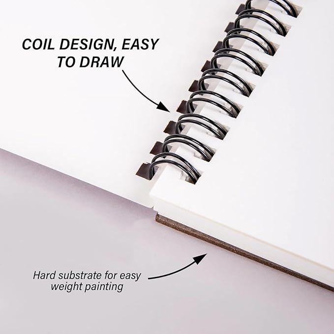 Deokke Sketchbook Top Spiral Bound Sketch Pad, 9 x 12 inch,100GSM Thick Paper,50 Sheets 100 Pages,Art Sketch Book Aesthetic Cute Drawing Writing Paper for Girls Women-Pink Bowknot