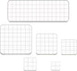 6 Pieces Stamp Blocks Acrylic Clear Stamping Blocks Tools with Grid Lines for Scrapbooking Crafts Making