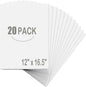 20 Pack White Foam Board 12" x 16.5", 3/16" Thickness Foam Core Baking Board for Projects, A3 Polystyrene Mat Board Poster Foam Board Sheets for Art Crafts, Presentation, Wedding, School Projects
